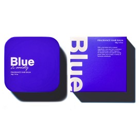 Blue Fragrance Hair Balm, 1.4 oz (40 g), White Marine Musk Scent, Men's Styling Organic Hair Set, Beauty Salon Exclusive, Hairdressing