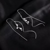 MYHAO 925 Sterling Silver Curve Chain Dangle Earrings Drops for