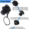 Inflatable Boat Air Valve,2PCS Inflatable Boat Spiral Air Plugs One-Way