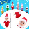Haconba 12 Pack Mini Christmas Elf Dolls Plush Small Elf