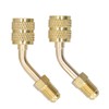 4Pcs 1/4SAE to 5/16SAE Conversion Head Refrigerant Charging Adapter for