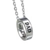 SC Products Dad Necklace with Engraved Stainless Steel Dad Ring