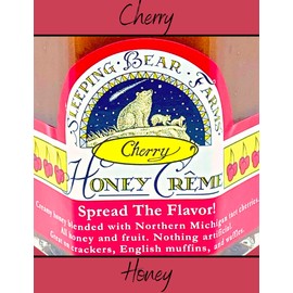 Creamed Cherry Honey - Organic Cherry Honey Creme - 8oz