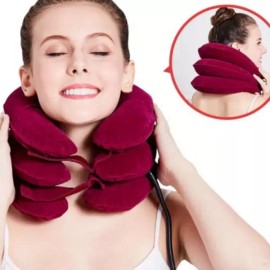 목쿠션 보호대 견인기 밴드 보조기 지지대 넥서포터 Cervical Collar Neck Support Protector [Air Compression Knee Cushion Rose]