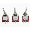 Salecom 3pcs DPDT 6 Pin 3 Position ON/ON/ON Guitar Mini