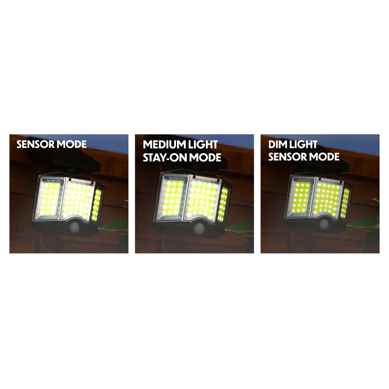 St Helens Home and Garden Outdoor Solar Security Wall Lamp