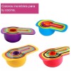RIVERSOFY Tazas Cucharas Medidoras Fondant Cocina Reposteria 6pz