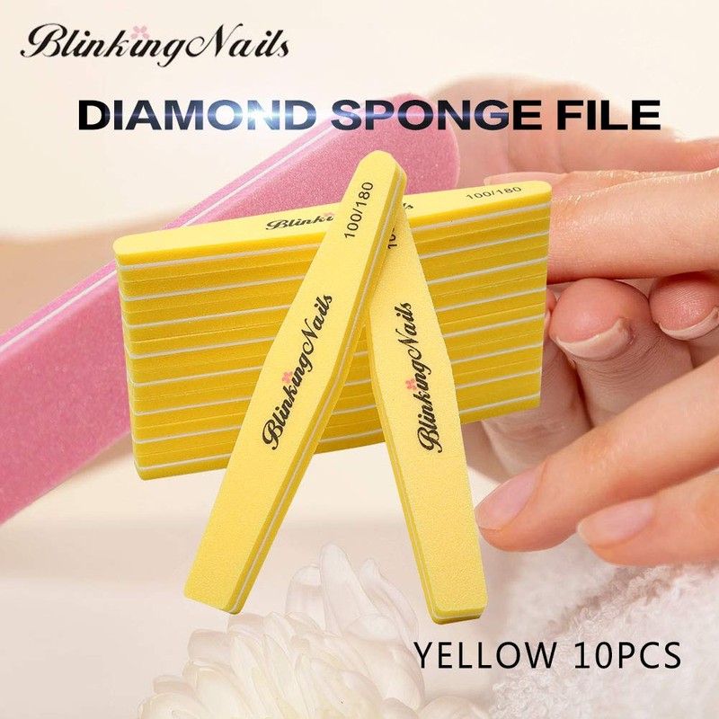 Nail Buffer for Nails 100/180 Grit Sponge,Nail Files and Buffers