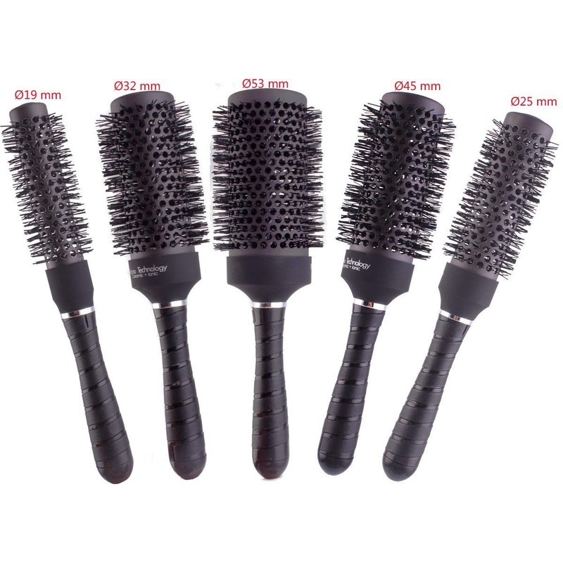 PERFEHAIR Round Thermal Brush Set, Professional Nano Ceramic & Ionic