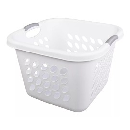 Sterilite Cesto Lavanderia  Plástico Organizador Almacenamiento Blanco