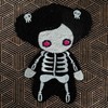 Freak Scene Skeleton Girl Patch