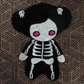 Freak Scene Skeleton Girl Patch