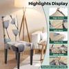 Dioxide Dining Chair Slipcovers, Removable Washable Dining Chair Covers Set