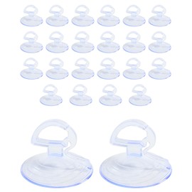 bylikeho 24PCS Car Glass Windshield Sunshade Suction Cups,Car Accessories Car Window Suction Cup with Strong Adsorption Force,Automotive Use Mini PVC Adsorption Holder,Universal for Car,SUV,Truck,RV