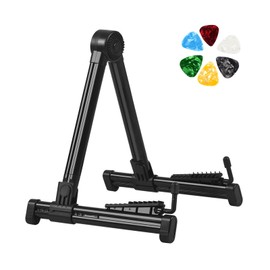 TOATELU Guitar Stand for Acoustic Guitar, Universal Guitar Stand, Foldable Portable Guitar Stand with 6 Guitar Picks, Guitar Stand for Acoustic Guitar Stand, Electric Guitar Stand