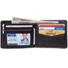 Alpine Swiss Mens Nolan Bifold Commuter Wallet Cowhide Leather RFID