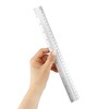 D.RECT 30cm Aluminium Ruler | School Office Home | Silver