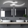 CANEOE Modern Wall Sconce, White Long Strip Led Wall Light