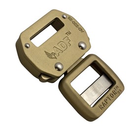 Raptor II Tactical Military Police Aluminum Quick Release 1" Belt Buckle, Coyote Brown