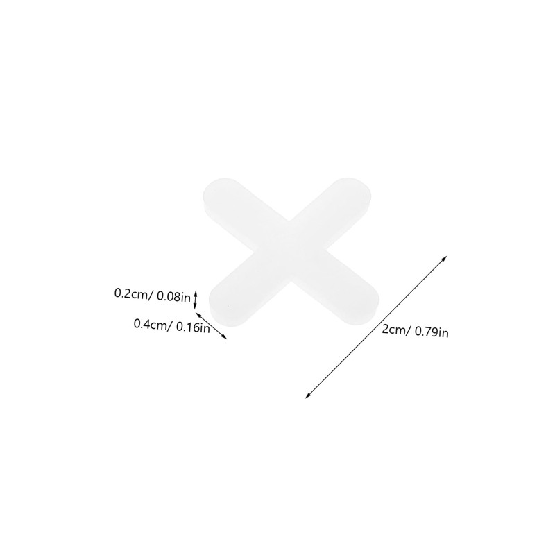 Operitacx 500Pcs Tile Leveling Spacers Clips for Adjustable Height Durable