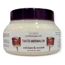 Emulsified Sugar Scrub | Exfoliating Body Scrub (10 oz., Toasted Marshmallow)