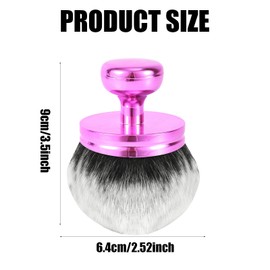 Großer Selbstbräunungspinsel, Breiter Selbstbräunungs-Applikator für Den Rücken Ovaler Make-Up-Pinsel Körper Sonnenschutz für Rücken Beine Arme Gesicht Körper (Weiße Borsten, Rosa Griff)