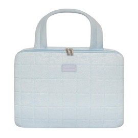 Flamingueo Hanging Toiletry Bag – Terry Women's Toiletry Bag, Makeup Organizer, Makeup Case, Travel Bag, Large Toiletry Bag, Makeup Bag, blue