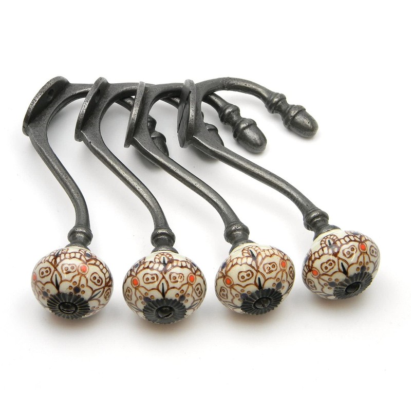 Oakcrafts - Hand Finished Shabby Chic Cast Iron Coat Hooks