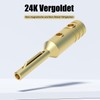 Monosaudio Banana Plugs 4 mm High End Gold-Plated Pure Copper