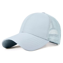 YAMEE Baseball Cap Men Women Waterproof Quick-Drying Summer Hat Unisex Baseball Cap Mesh Breathable Summer Cap Men's Sports Cap for Outdoor Sports Travel Camping Fishing, lightgrey