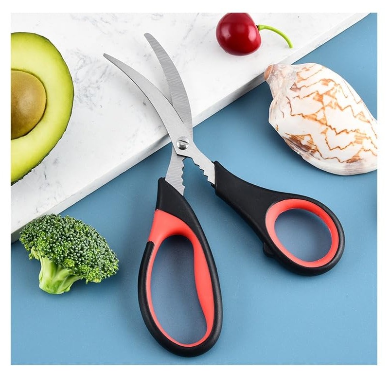 Nantucket Stainless Steel Seafood Scissors and Cracker For Lobsters, Crab,