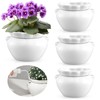 Sunnychicc 4 Set 6 Inches African Violet Pots Self Watering
