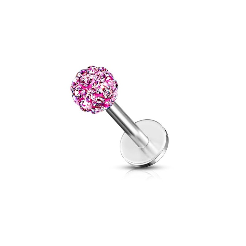 Gekko Body Jewellery Surgical Steel 16 Gauge (1.2mm) Labret Monroe