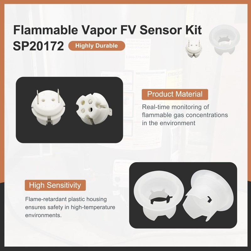 Powswopx SP20172 Water Heater Flammable Vapor FV Sensor Kit Replace