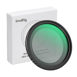 SMALLRIG 52mm Magnetic Variable ND Filter ND2-ND32 (1-5 Stops) No X Cross HD Optical Glass Waterproof Scratch Resistant Magnetic Adjustable Neutral Density Filter - 4215