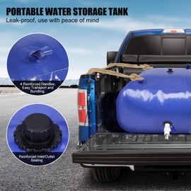 87 Gallon Water Storage Containers, Portable Water Bladder, Large Capacity Collapsible Water Tank for RV, Camping, Emergency Water Bag