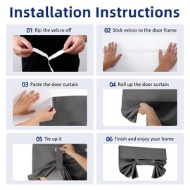 BETTELOOM Small Solid Cozy Blackout Door Window Curtains, Quick and Easy Installed Without Tools,Block Lights, Heat. Offer Privacy for Office,classrooms and House(24" Wx38 H, 1 Piece,Dark Gray)