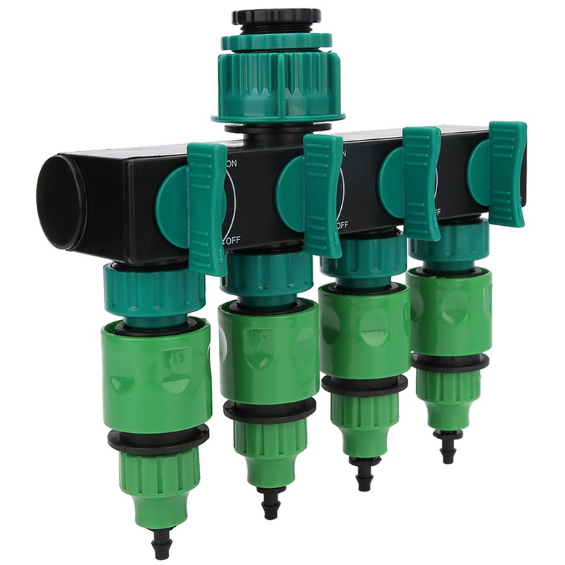 DN20 DN25 FNPT 4 Way Garden Hose Faucet Splitter with