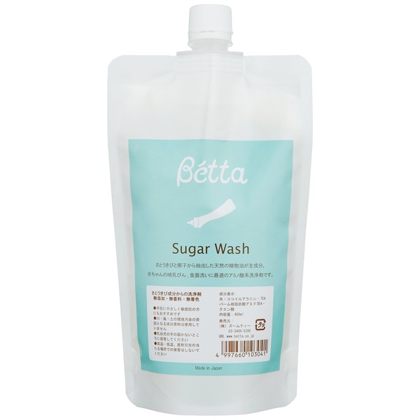 Betta Sugar Wash (Amino Acid Based Cleaner) Refill 13.5 fl oz (400 ml)