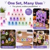Jidkhfk 60Pcs Mini Resin Halloween Ghost Decorations Glow in the