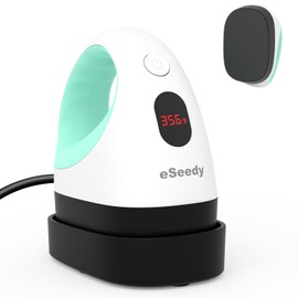 eSeedy Mini Heat Press Machine, 3 Heat Settings, Precise Temperature Control,15 Mins Auto-Off, Insulated Safety Base, Mini Iron for Crafting, T Shirts, Hats, Heating Transfer Projects