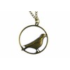 Birds In MINIBLINGS Necklace 80 cm Chain Circle XL Bronze