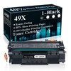 1 Black 49X | Q5949X Toner Cartridge Replacement for HP