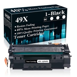 1 Black 49X | Q5949X Toner Cartridge Replacement for HP Laserjet 1320 1320n 1320nw 1320tn 3390 MFP 3392 MFP 1160 Printer,Sold by TopInk