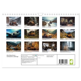 Alte Maschinen - verlassene Lieblinge (Wandkalender 2026 DIN A4 quer), CALVENDO Monatskalender: Eine Welt voller Nostalgie und Altmetall (CALVENDO Hobbys)