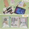 Plastic Wallets,A4 File Folder Zip Lock Bags,Zipped Pockets,12 Pcs Document