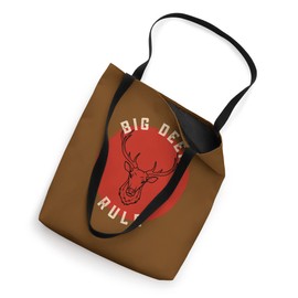 Big Deer Rule Vintage Hunting Adventure Outdoors Tote Bag