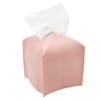 Wuyituart Pink Tissue Box Cover 5 Inch PU Leather Cube