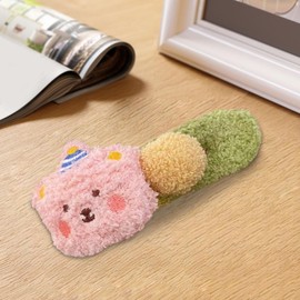 Cute Hair Pins | Plush Bear Cute Side Clip Hairpin,Cartoon Decorative Headdress Bear Colorful Styling Accessories for Thin Thick Students
