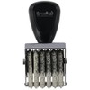 EZBUYGO 6 Digit Roller Stamp 4mm Plastic Office Changeable Number